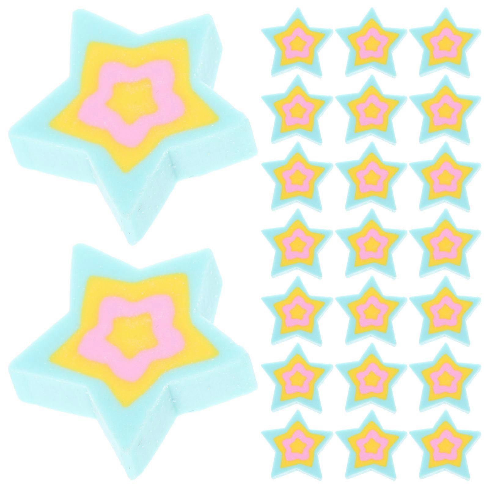 Cute Star Shaped Erasers 50Pcs for Students Fun Bulk School Accessories