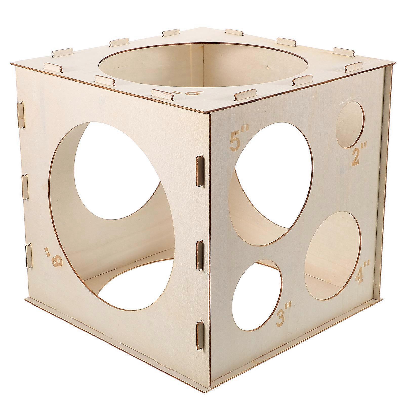 Collapsible Wood Balloon Sizer Tool for Precise Balloon Measurement One Box