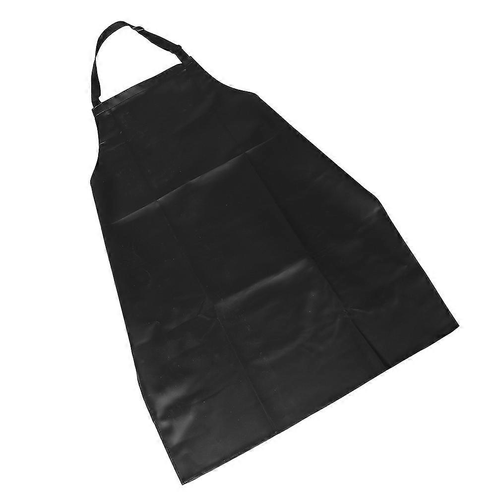 PU Apron Kitchen Apron Protective Cooking Aid Rectangle Black 1Pack