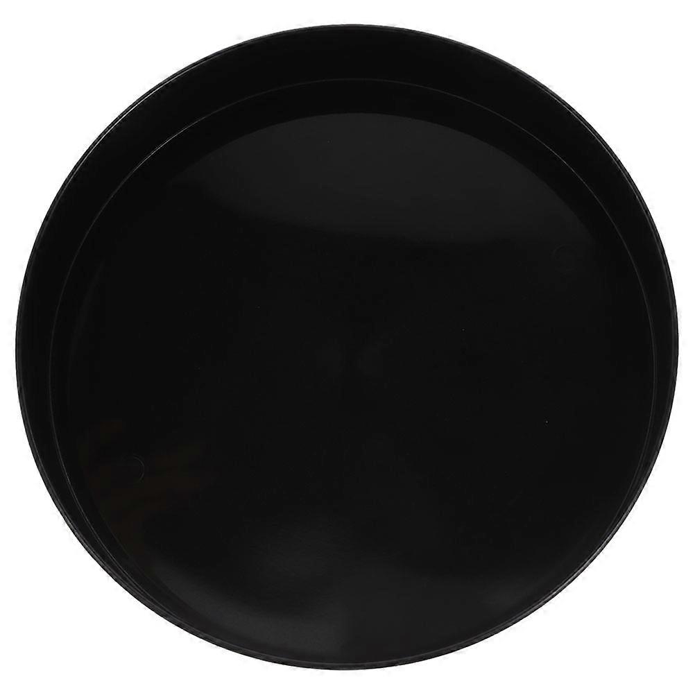 Black Round Plastic Flower Pot for Flower Arrangement 33Cm Container