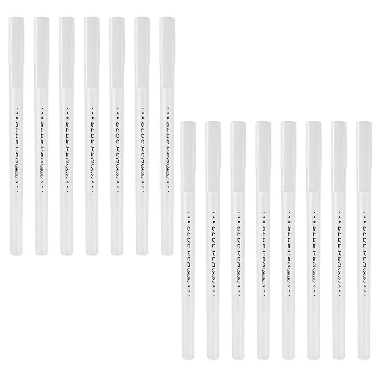 15 Pcs Quick Drying Glue Pens, Portable Scrapbook Adhesive Fine Tip for Crafting, Card Making, and Fabric Projects