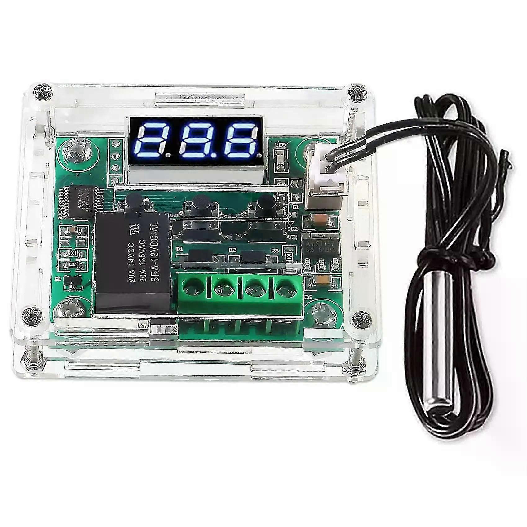W1209 Dc 12v Digital Temperature Controller Board -50-110c Electronic Temperature Temp Control Module Switch (1-pack)