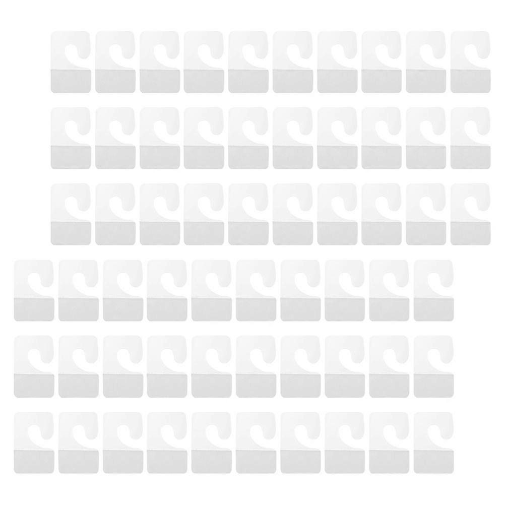 Self Adhesive Hanging Tabs for Storage Use 250Pcs Transparent Plastic Hanging Hooks