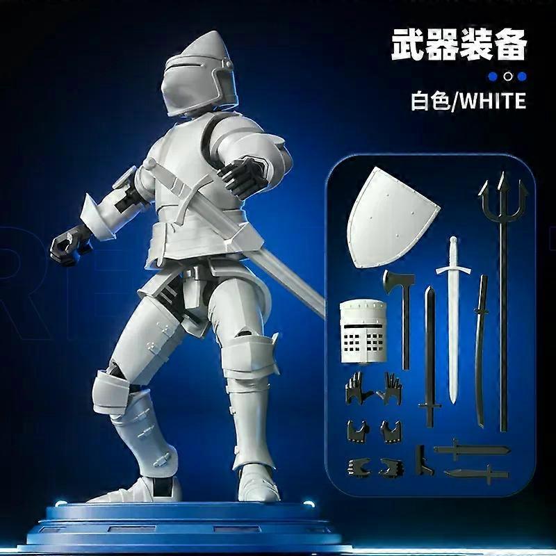 Knight Action Figures Paladin 13 Jointed Movable Shapeshift Robot 3D Printed Mannequin Character Assembl Toys Kids Gifts