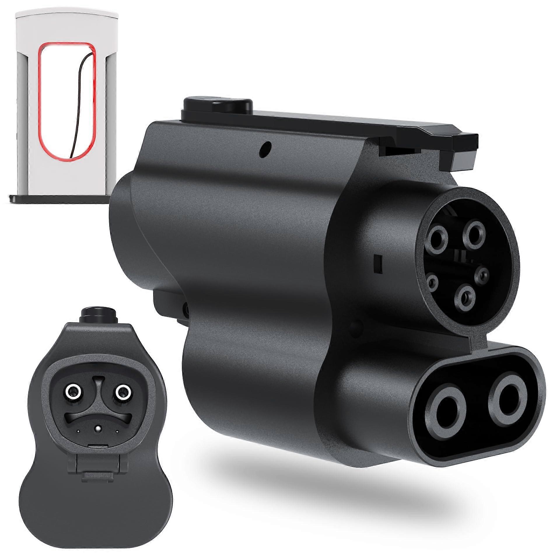 Supercharger Adapter for Tesla, NACS to CCS1, 500A 1000V Fast Charging for Ford GM Rivian EVs