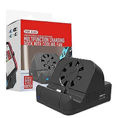 Dock for Nintendo Switch with Cooling Fan and HDMI Output, Play While Charging, Triple USB Ports