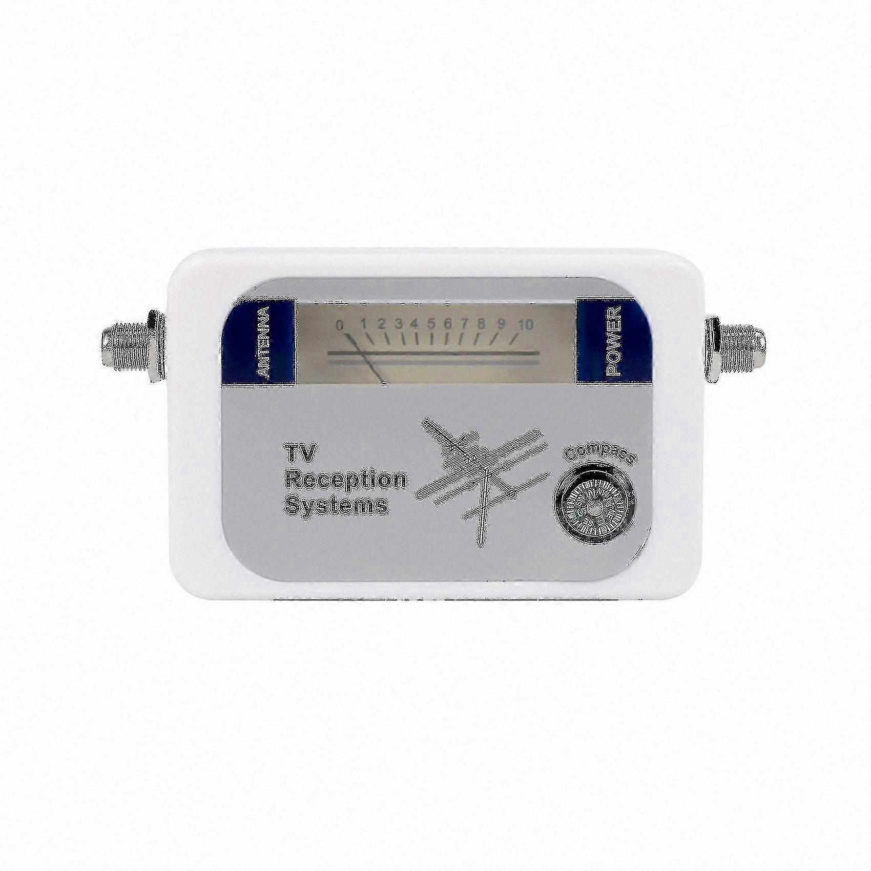 Digital TV Antenna Signal Strength Meter for DVB-T Aerial Terrestrial Reception White