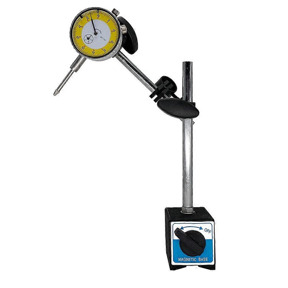 Dial Indicator with Magnetic Base Set, Precise 0.001 Inch Resolution, 130lb Holding Power