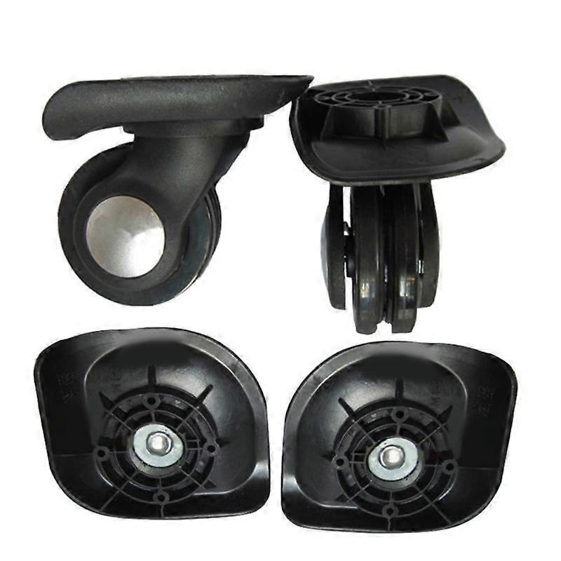 1 Pair Trolley Casters Replacement Wheels for Luggages Suitcase Double Row Wheel