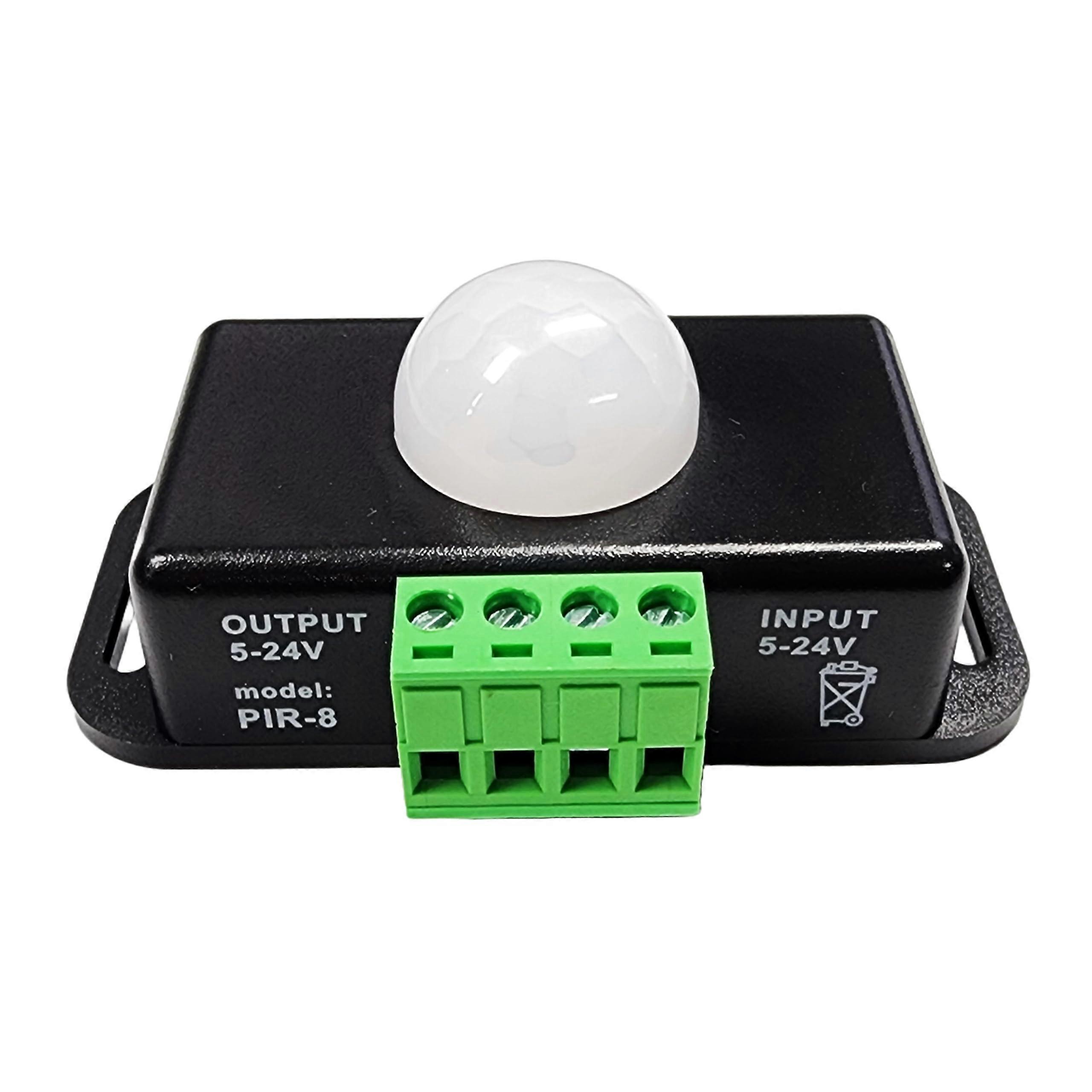 PIR Motion Sensor Switch for Lights DC 5V24V with Adjustable Delay Timer and Wide Voltage Compatibility