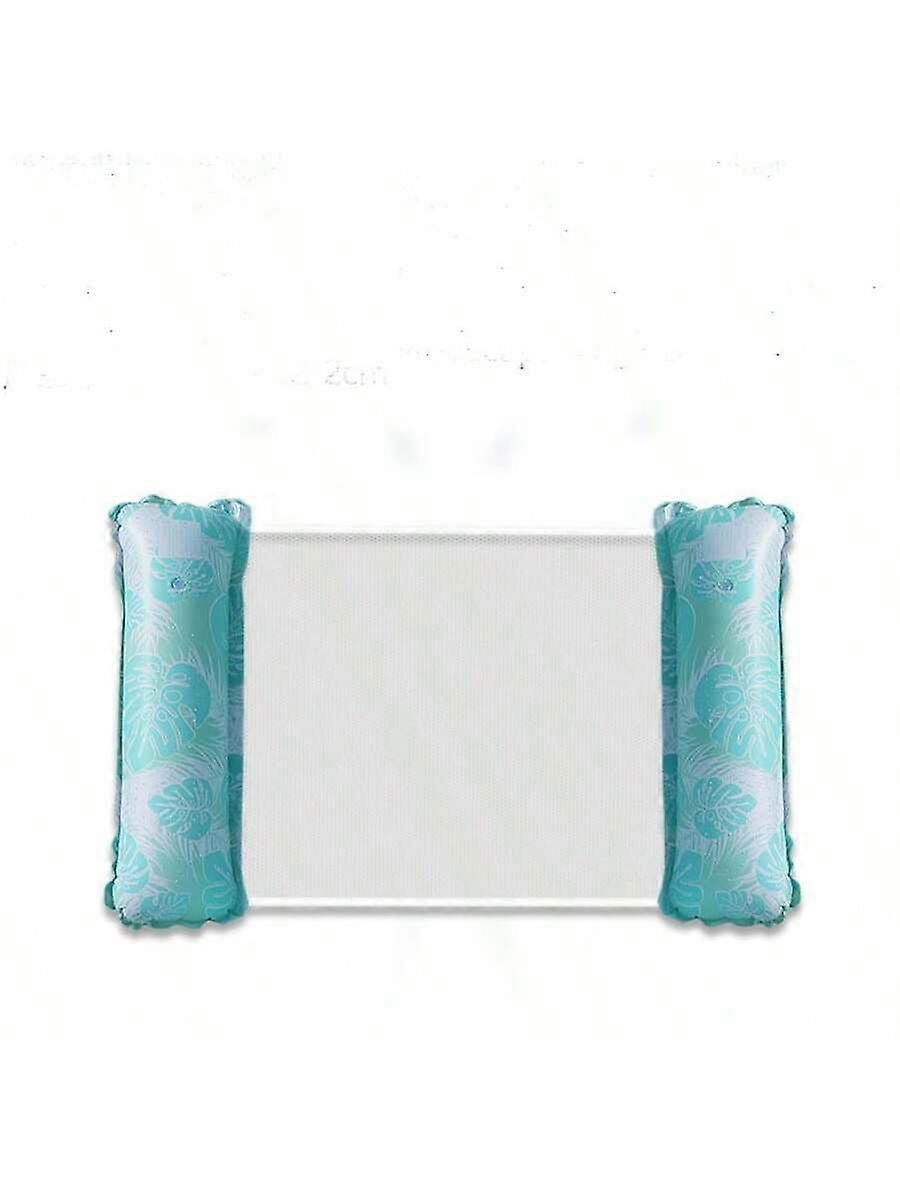 Foldable Striped Inflatable Lounge Chair, Suitable For Swimming Pool Parties And Beach Leisure Floating Beds With Net Backrest