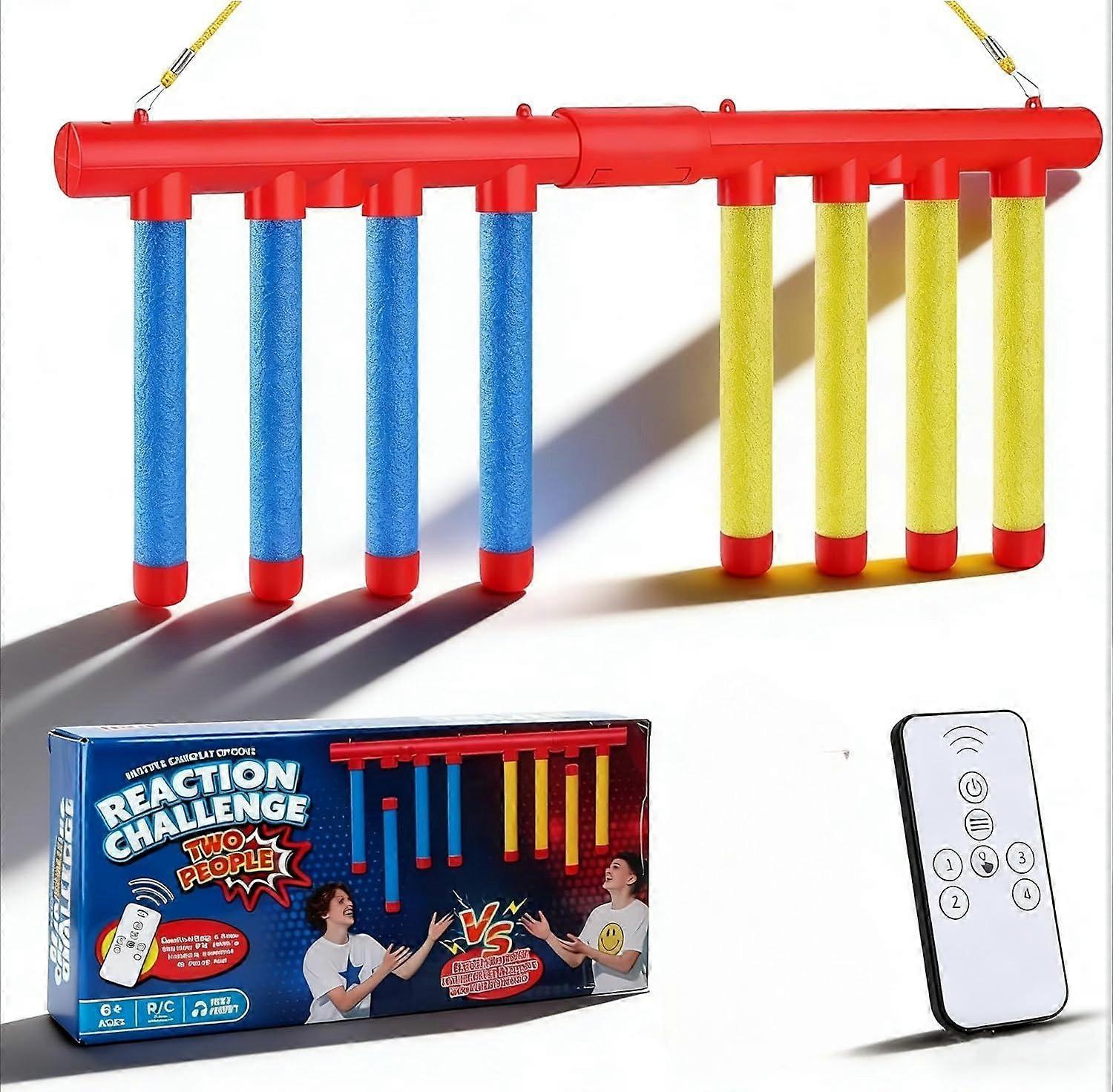 2026 Reflex Sticks Falling Game - Remote Control Hand - Eye Coordination Reaction Training Toy with 3 Speed Modes, Reflex Drop Sticks Challenge Game f