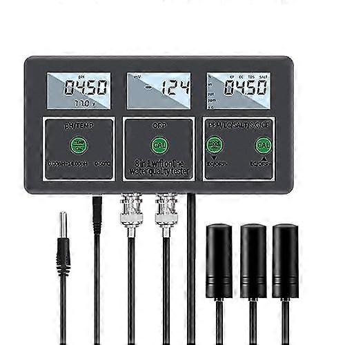 WiFi Water Quality Tester with Smart App Control, Digital pH Meter for Hydroponics, Aquarium, Pool