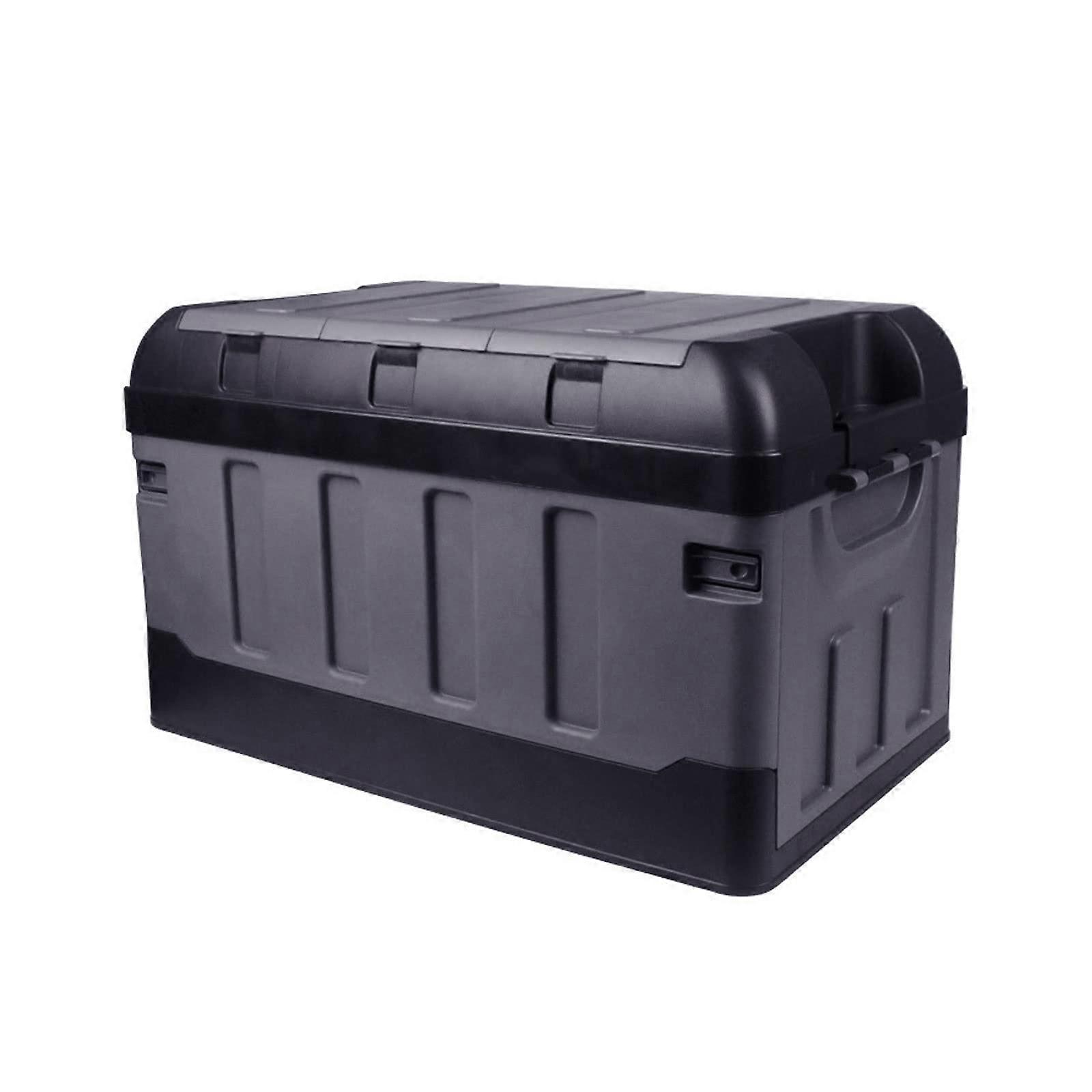 Durable Car Trunk Organizer with Large Capacity Foldable Cargo Storage Box for SUV and Sedan