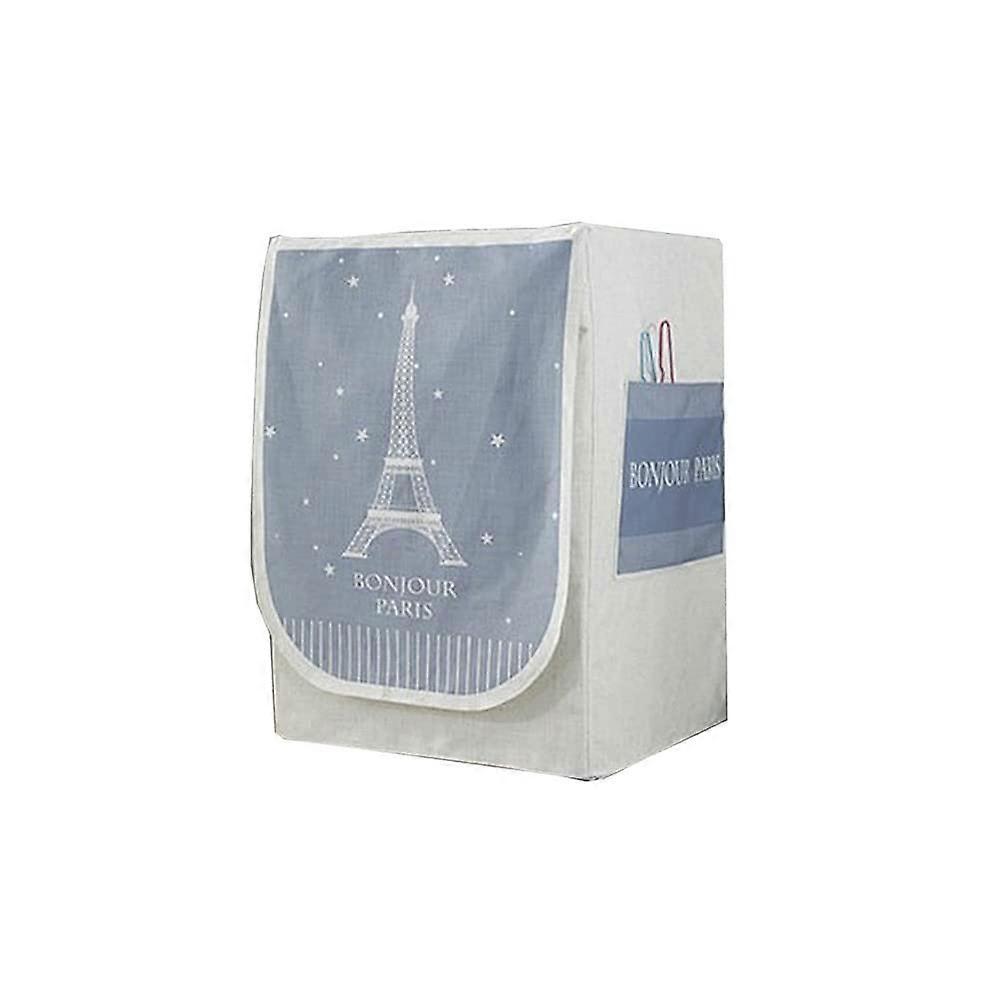 Front Load Washing Machine Cover Waterproof Dustproof Washer and Dryer Protector with Velcro