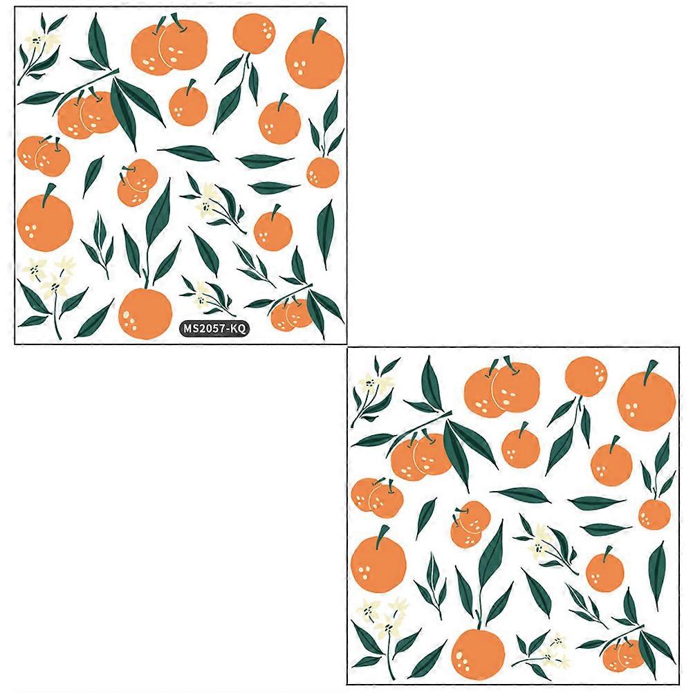Fruit Wall Decor Decorative Wallpaper for Bedroom Wall Sticker 2 Sheets