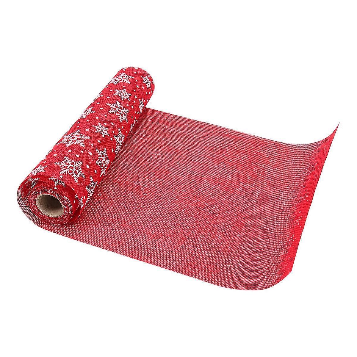 Xmas Table Runner Christmas Long Table Runner Red 275X28CM Festive Atmosphere 1Pack