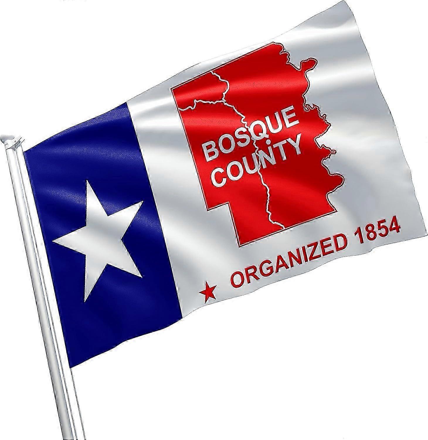 Bosque County Texas Flag Qi 1361