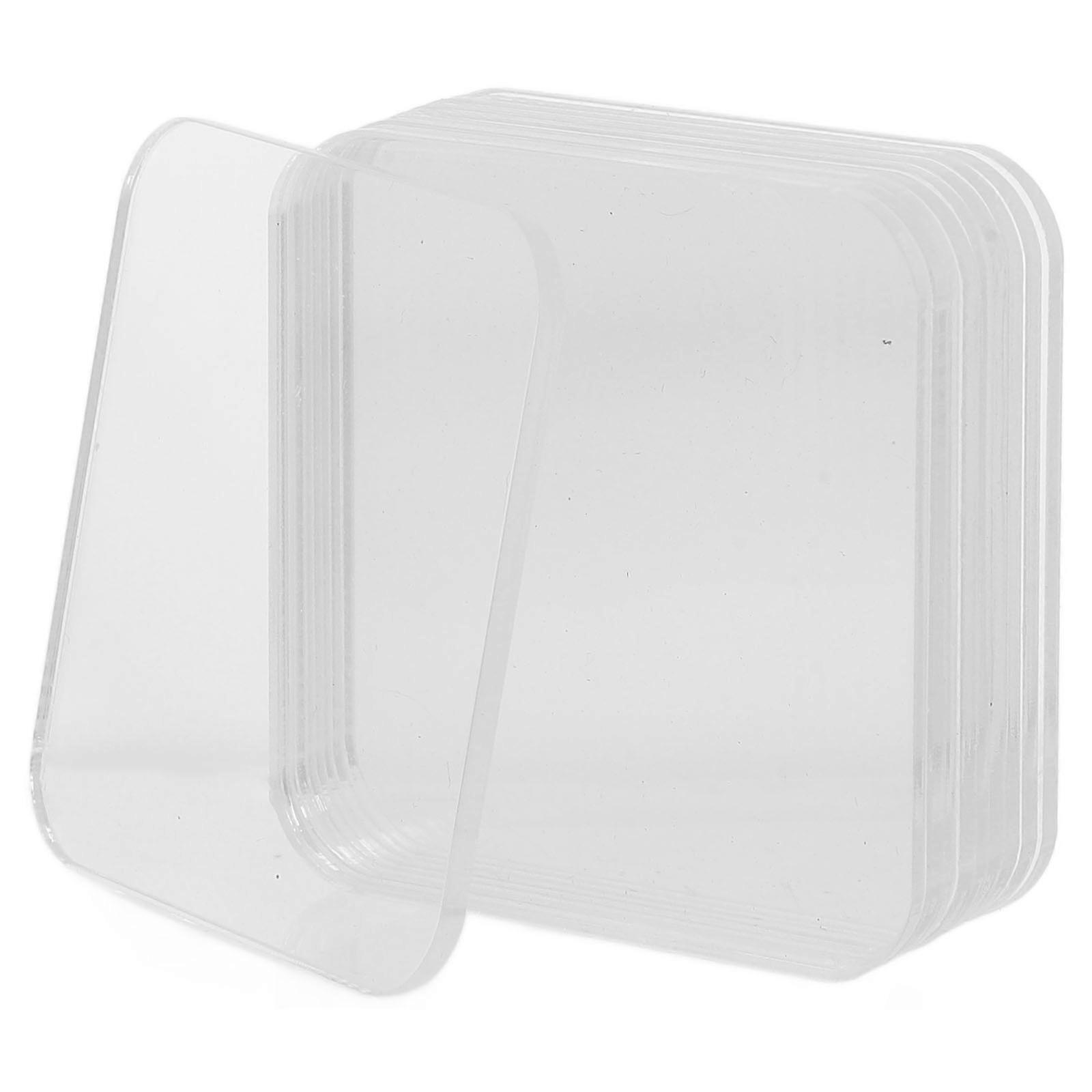 Clear Acrylic Basket Labels Acrylic Writable Tags 10Pcs Set for Kitchen