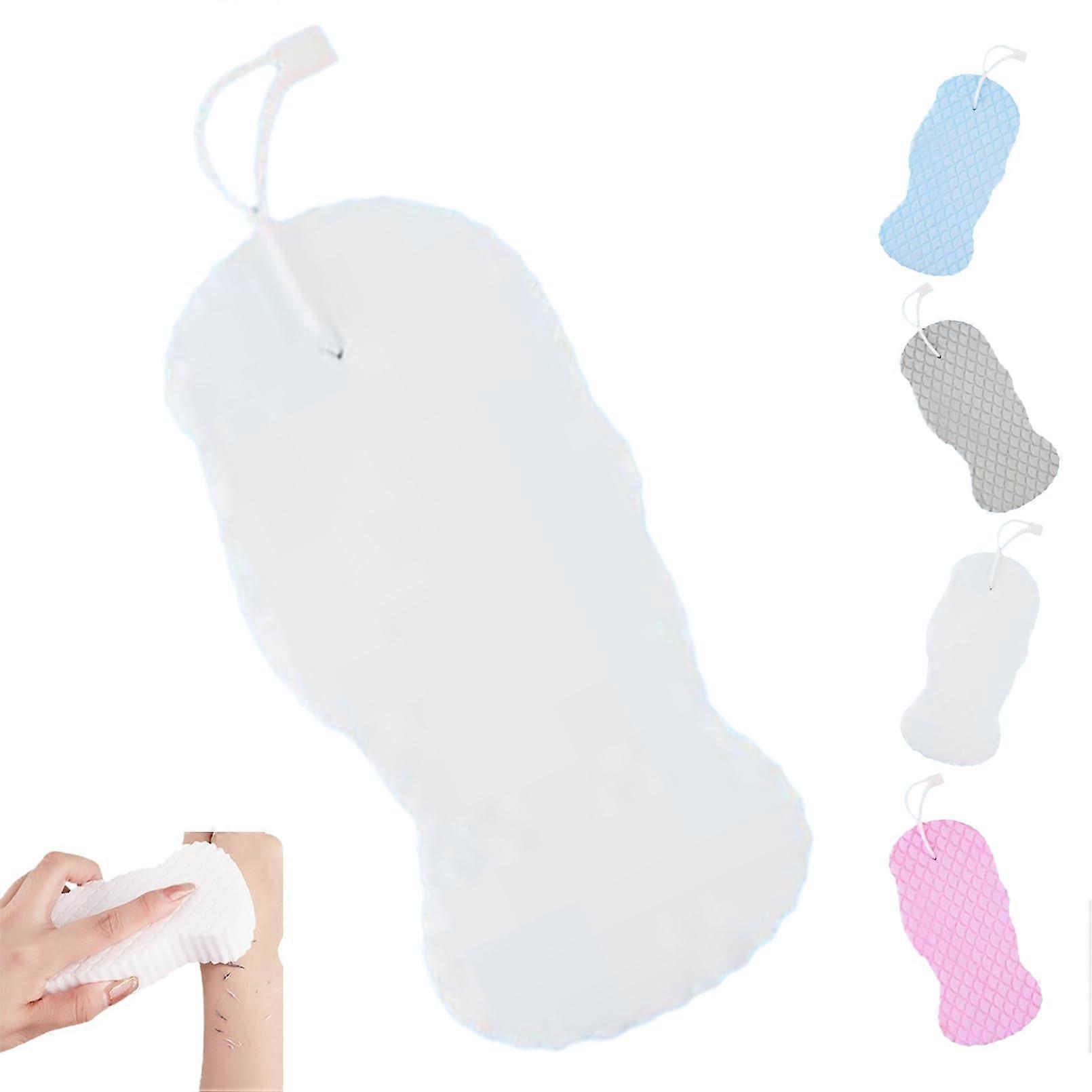 Bath Sponge Ultra Soft Exfoliating Body Sponge with 3D Texture for Gentle Deep Cleansing White