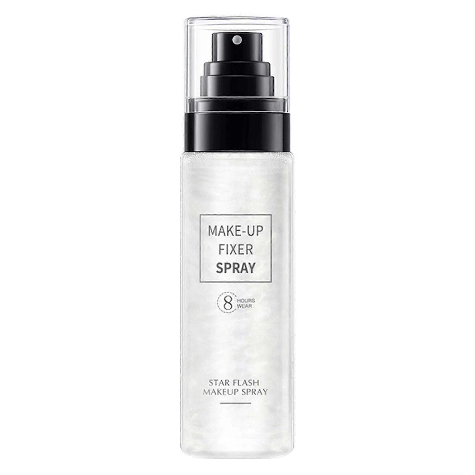 LongLasting Waterproof Makeup Setting Spray with Glitter Finish, Silver