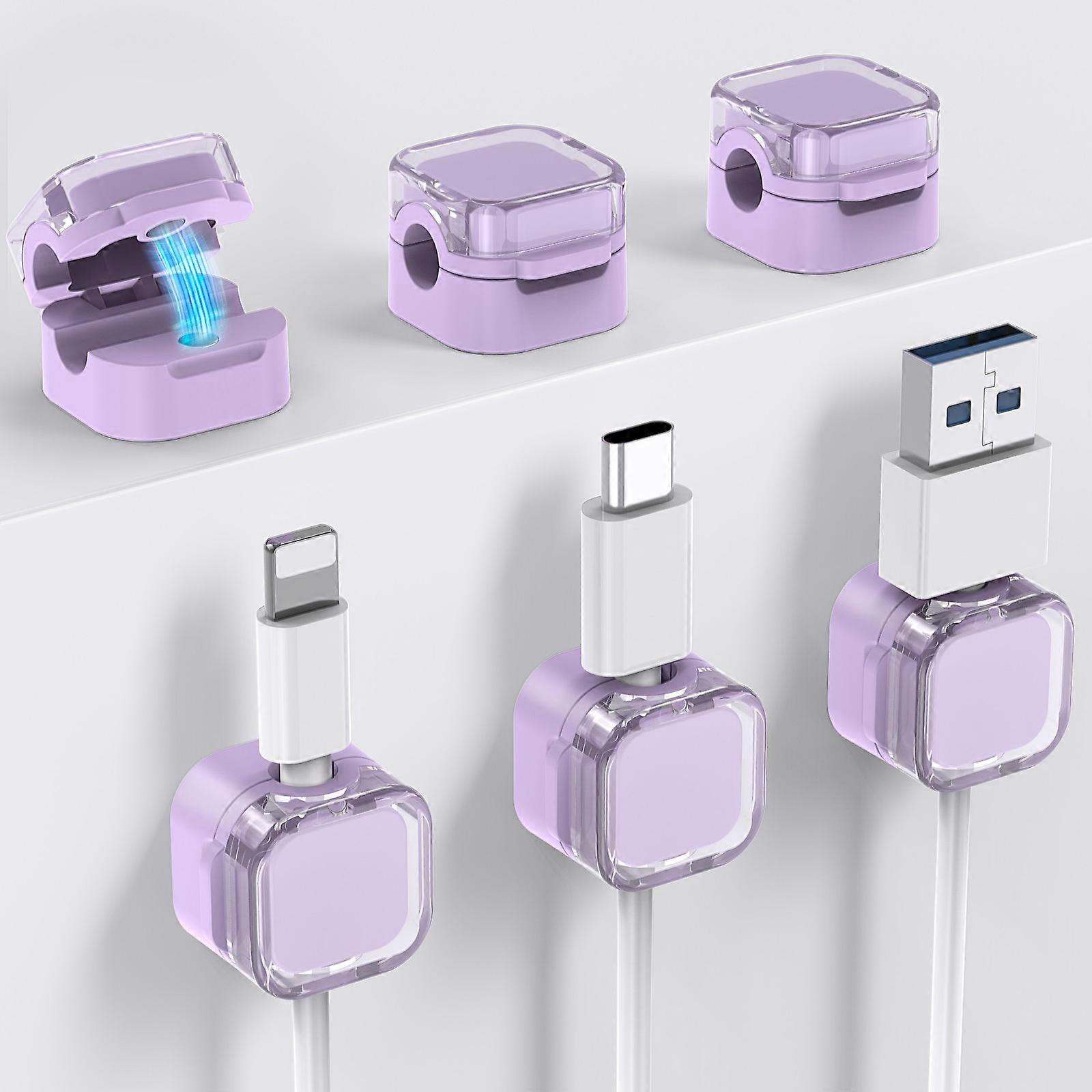 AHASTYLE WG159 6PCS Magnetic Cable Organizer Multi-Function Desktop Wire Management System