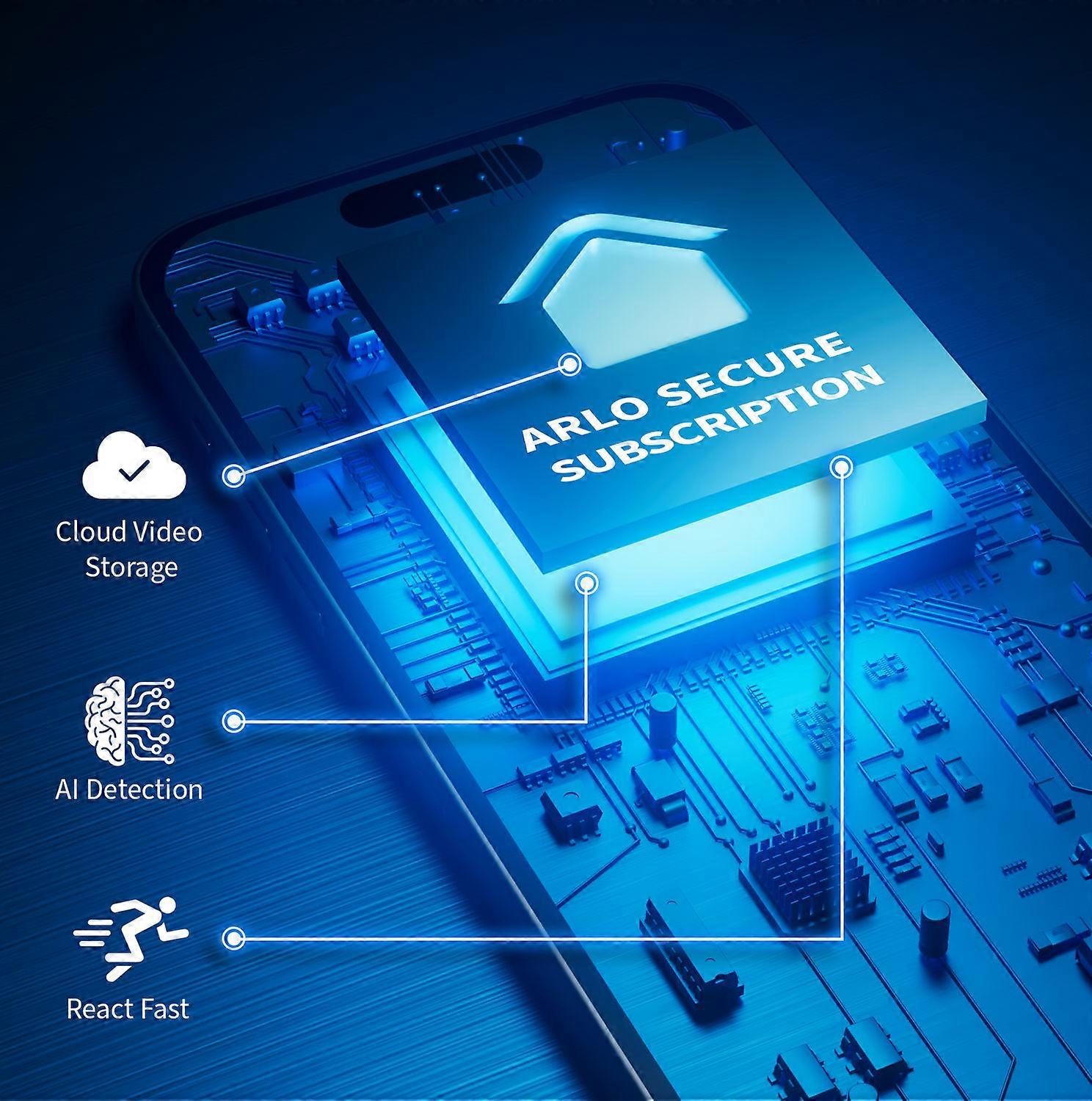 Arlo Essential 2K Outdoor Security Camera, 3-pack, IP security camera, Indoor & outdoor, Wireless