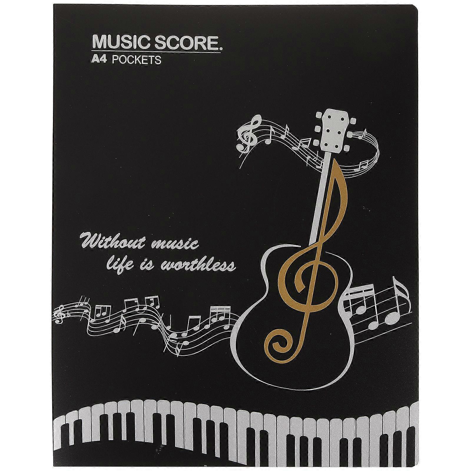A4 Inserts Folder Music Score Binder Office File Storage Organizer Music File Folder