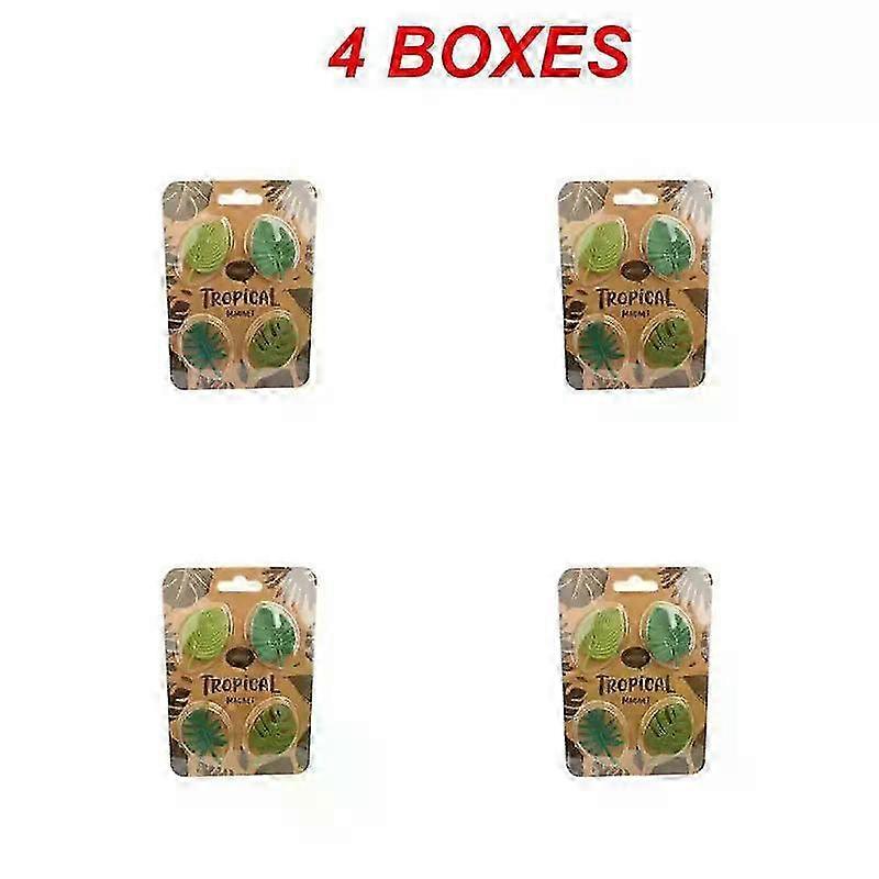 4Pcs Decorative Turtle Leaf Refrigerator Magnets Magnetic Kitchen Clips for Notes and Photos