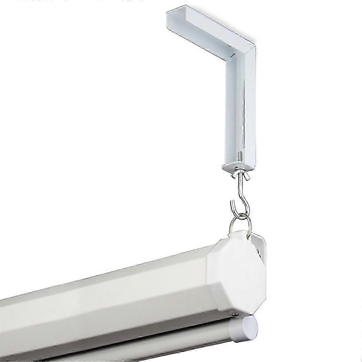 2Pcs Projector Curtain Hanger Projector Screen L-Bracket