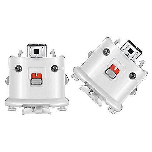 Motion Plus Adapter with Precision Tracking for Wii U Console Gaming and Wii, White Controller 2 Pack