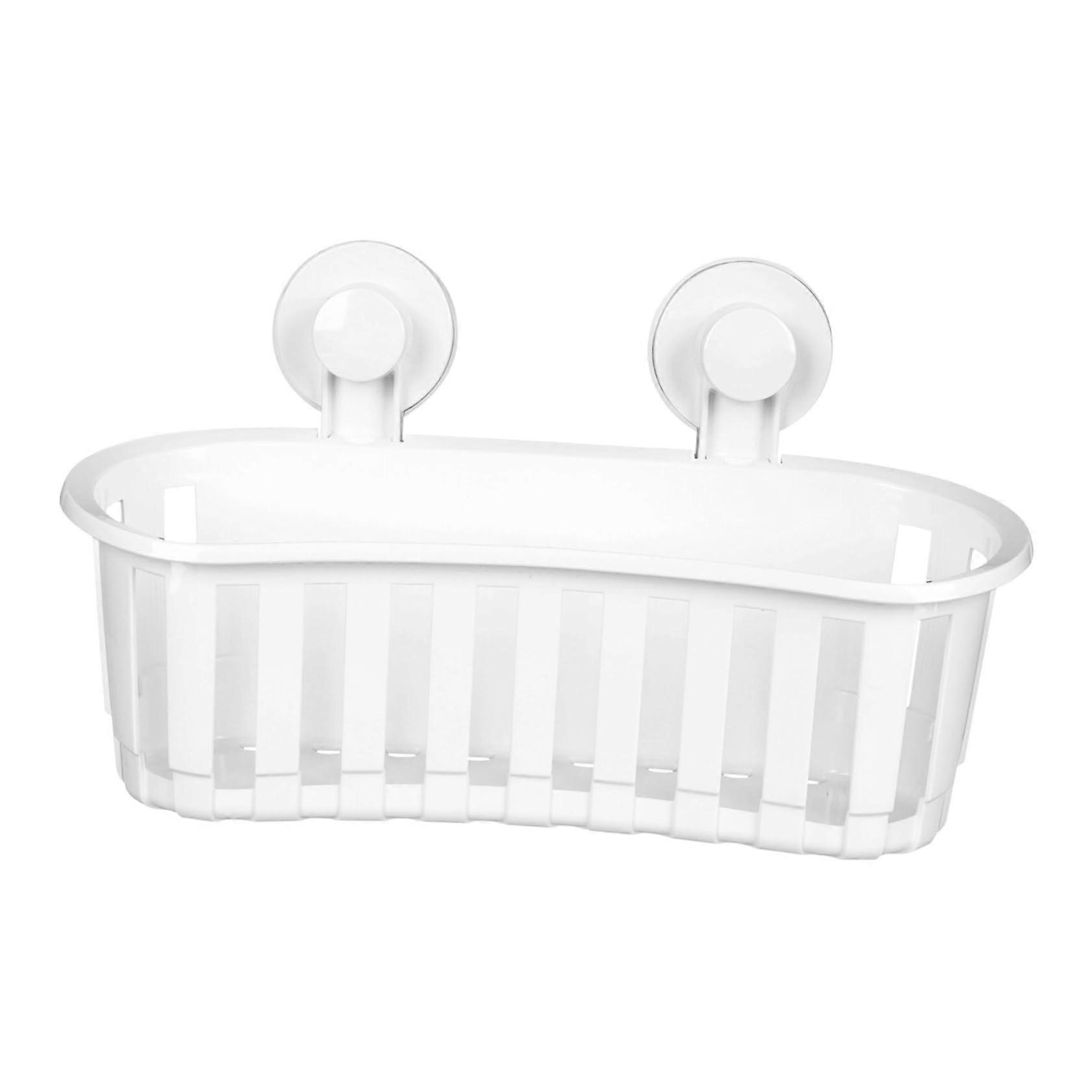 Bathroom Wall Shelf Shower Storage Rack, RustProof Space Saving Organizer with Drainage Design