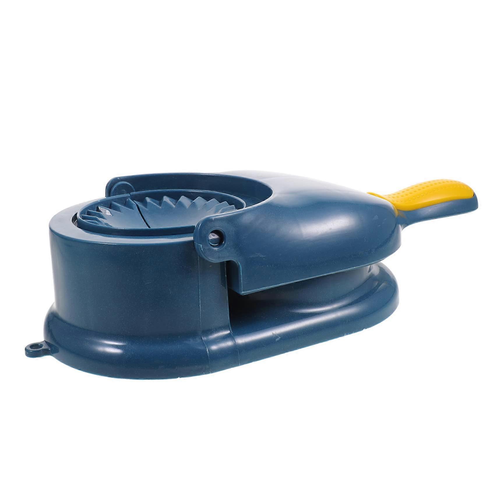 Manual Dumpling Maker Press Tool with Ergonomic Grip Easy Clean MultiShape Dough Molding Blue