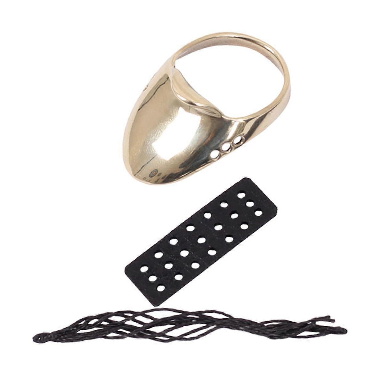 Professional Brass Archery Thumb Ring WearResistant Finger Protector for Target Shooting and Bow Practice