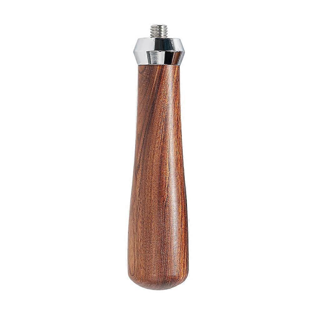 Solid Walnut Portafilter Handle Replacement with Ergonomic Grip and Precision M10 Connector