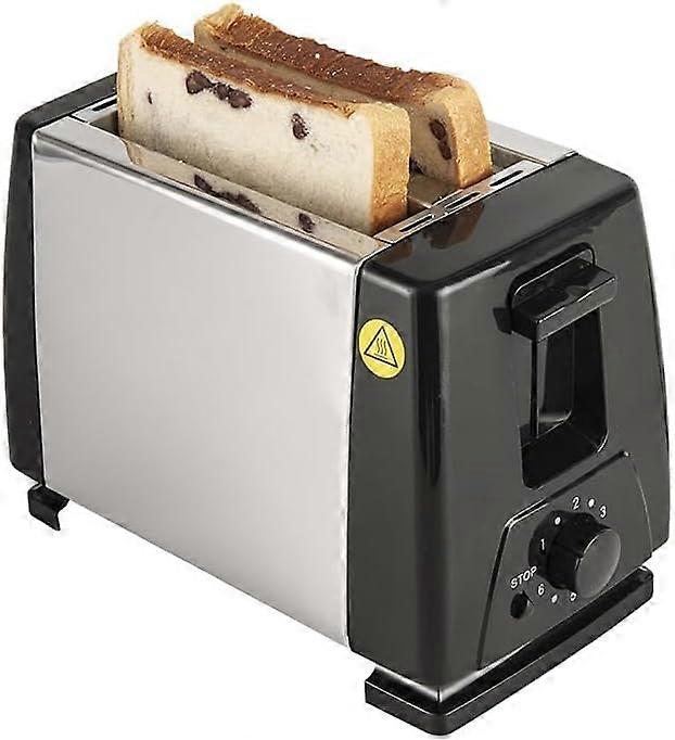 2 Slice Toaster with Sandwich Maker, 6 Shade Settings, Cool Touch, Bagels Paninis Muffins, Black