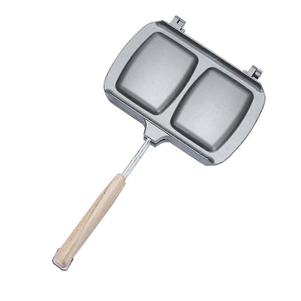 NonStick Sandwich Maker DoubleSided Grill Pan with Foldable Design for Bread Toast Breakfast