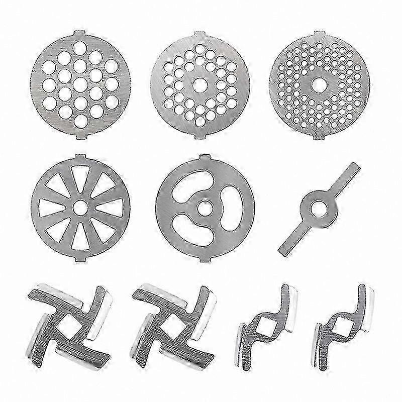 10-Pack Meat Grinder Blade Set for Food Processing and Sausage Preparation