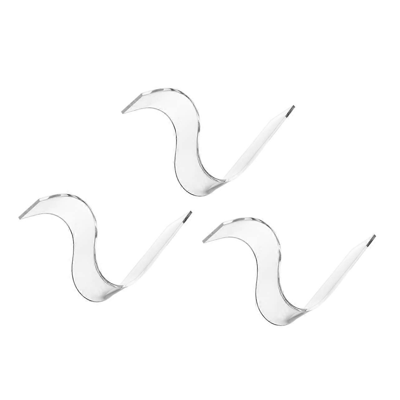 Clear Acrylic  Heel Shoe Display Stand Set, SpaceSaving SShape Rack for Home and Retail