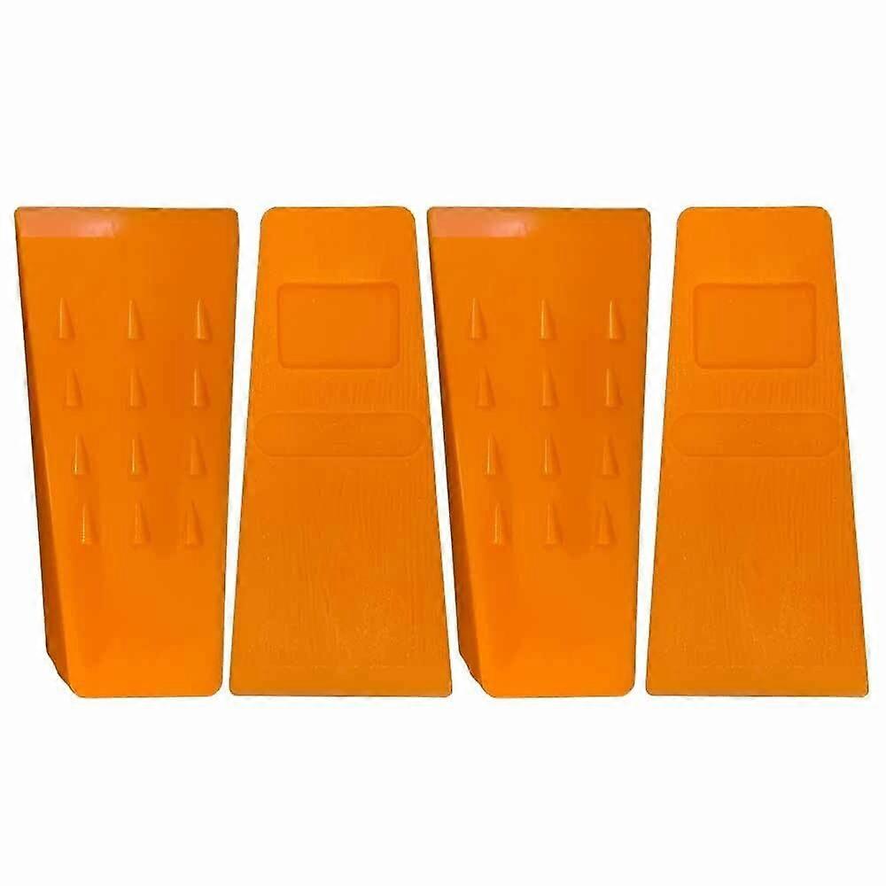 5.5 Inch Tree Felling Wedge Set 4 Pack Orange Logging Wedges for Directional Tree Control