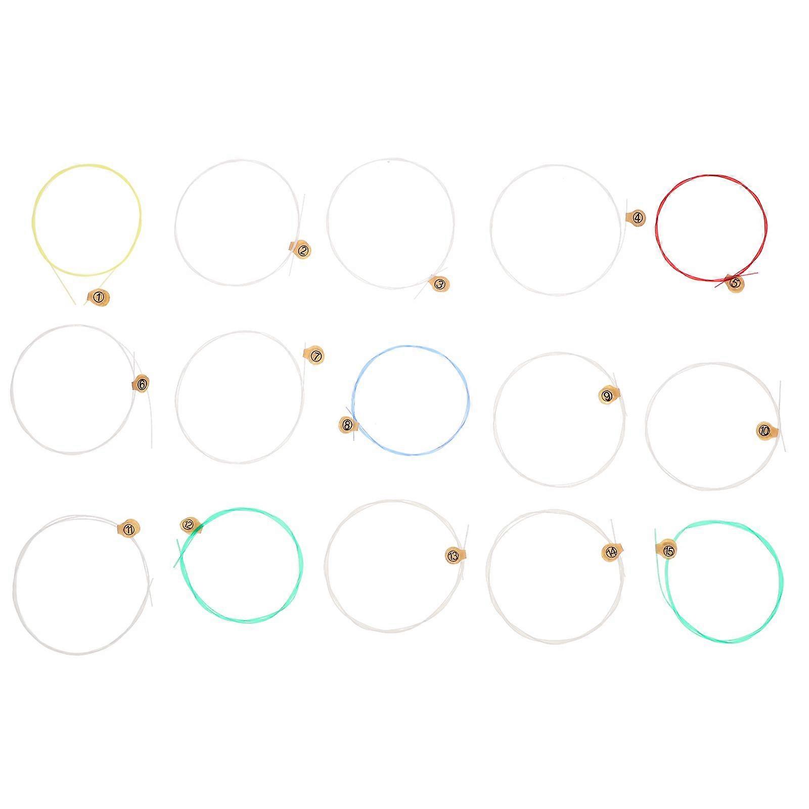 15pcs Harp String Lyre Harp Strings Instrument Strings Musical Instrument Accessories