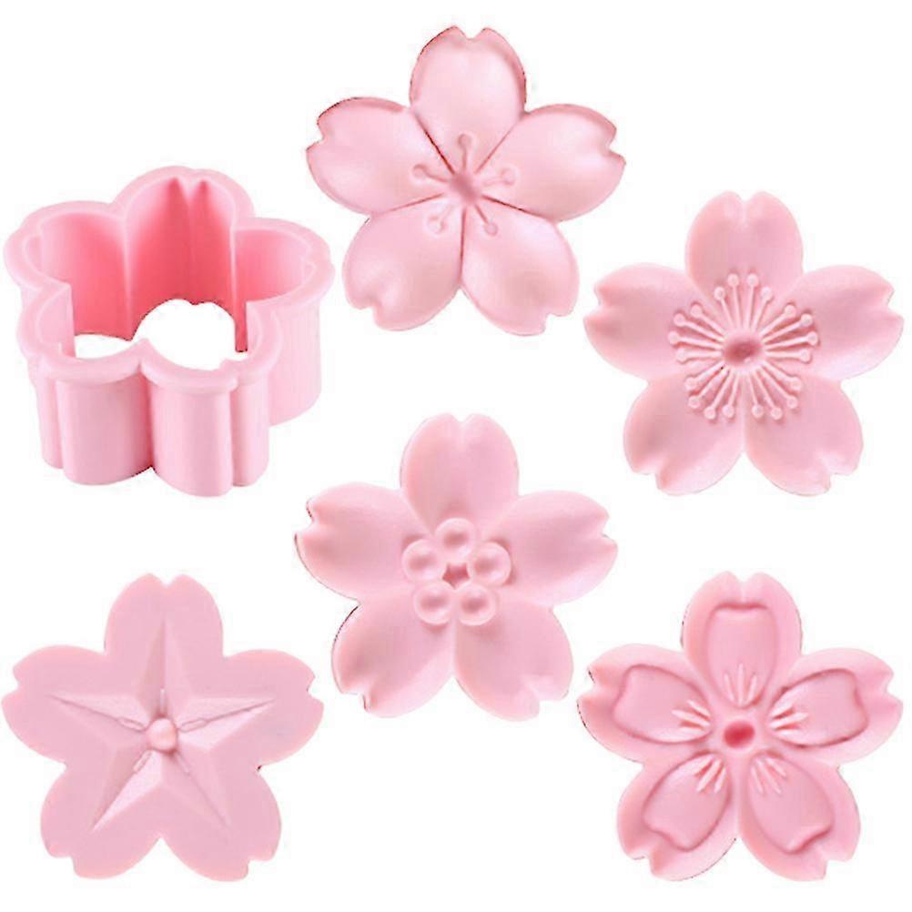 Pink Biscuit Mold Cookie Stamper 1Set for Baking Use