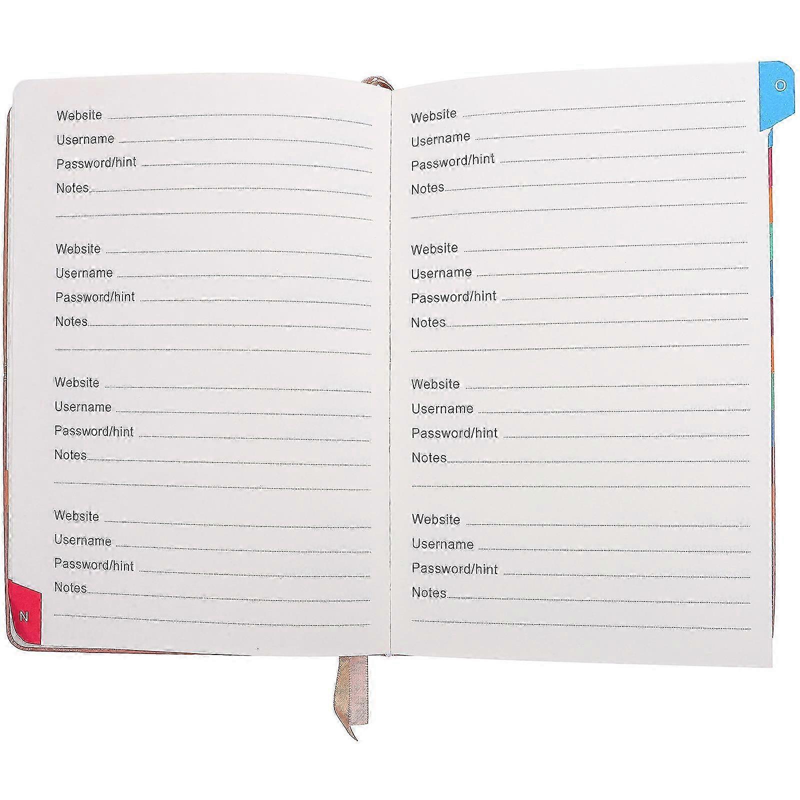 Address Book Small Book A5 Assorted Color Rectangular Pu Management Notebook 1Pcs
