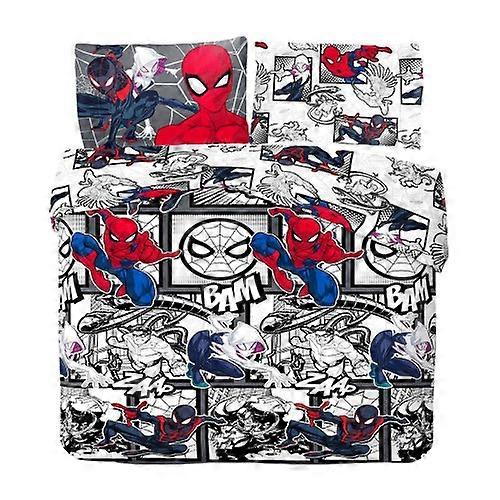 Spider-Man Comic Strip Reversible Duvet Set