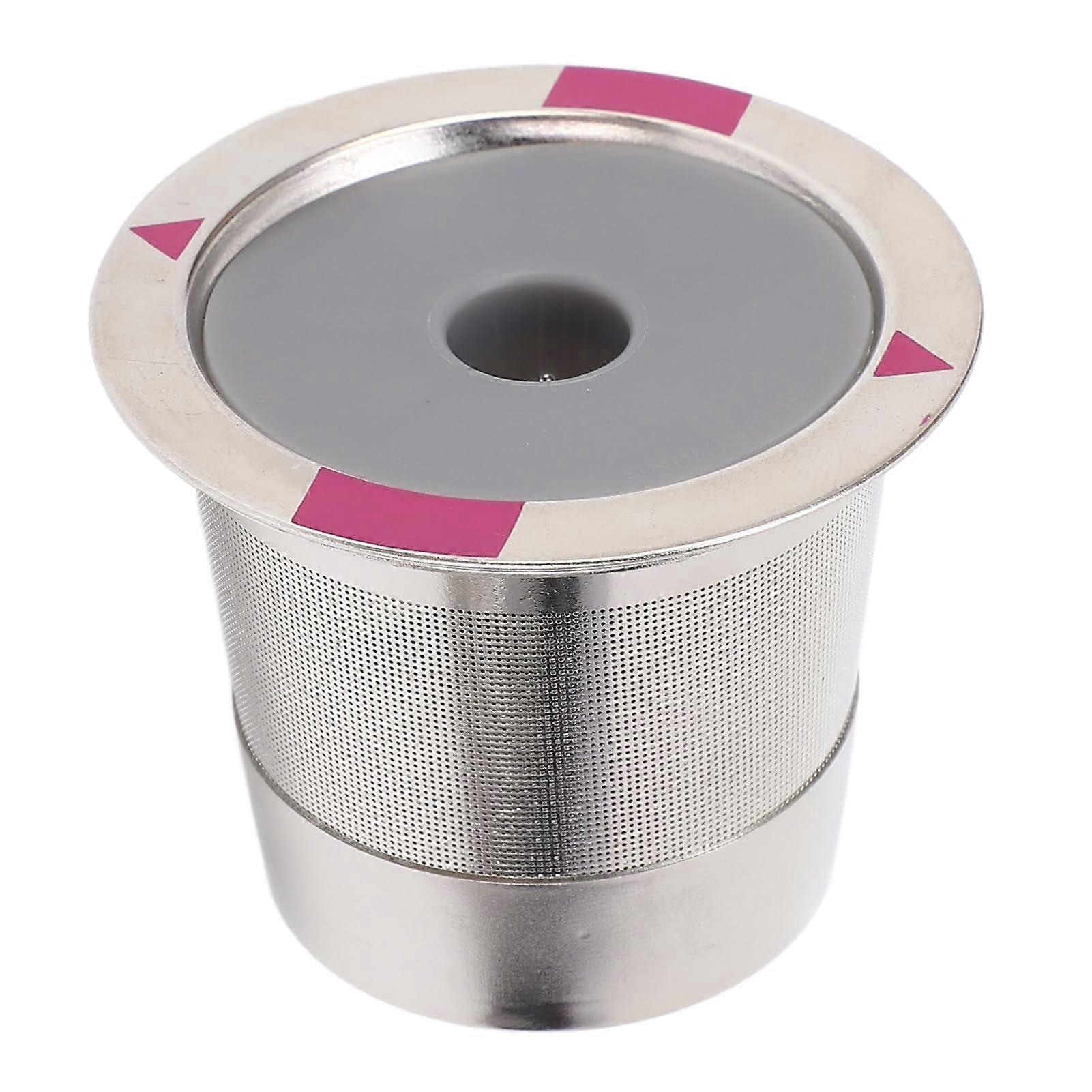 Reusable Coffee Pod with Spoon and Brush, Stainless Steel Refillable Coffee Capsule Kit