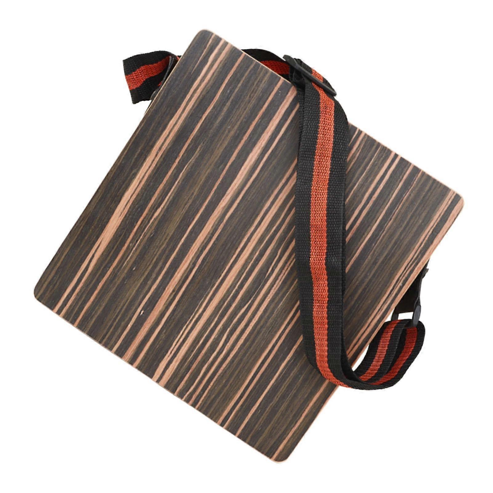 Cajon Drum Box with Adjustable Strap and Bag, Durable Ebony Wood, Clear Consistent Sound