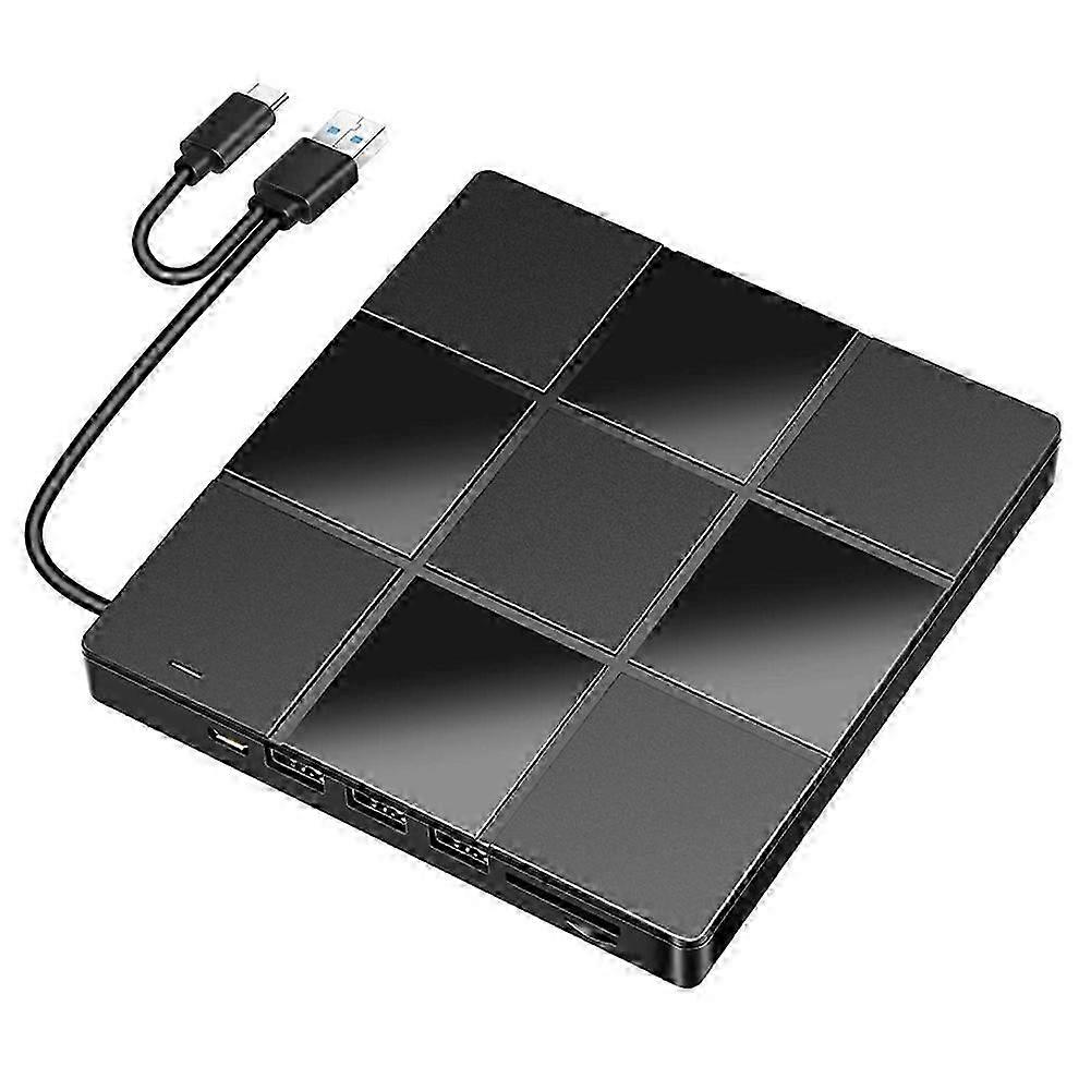 7-In-1 External Multi-Function Optical Drive USB Computer DVD Player Notebook External Recorder Ultra-Thin