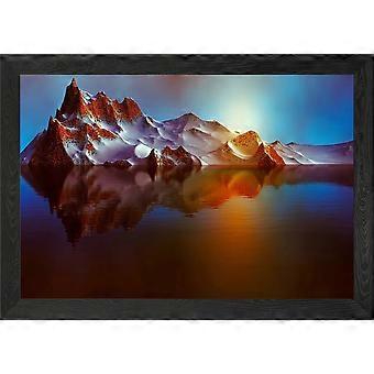 Schneebedeckte Berge 5 Stressabbau-Puzzle H0324