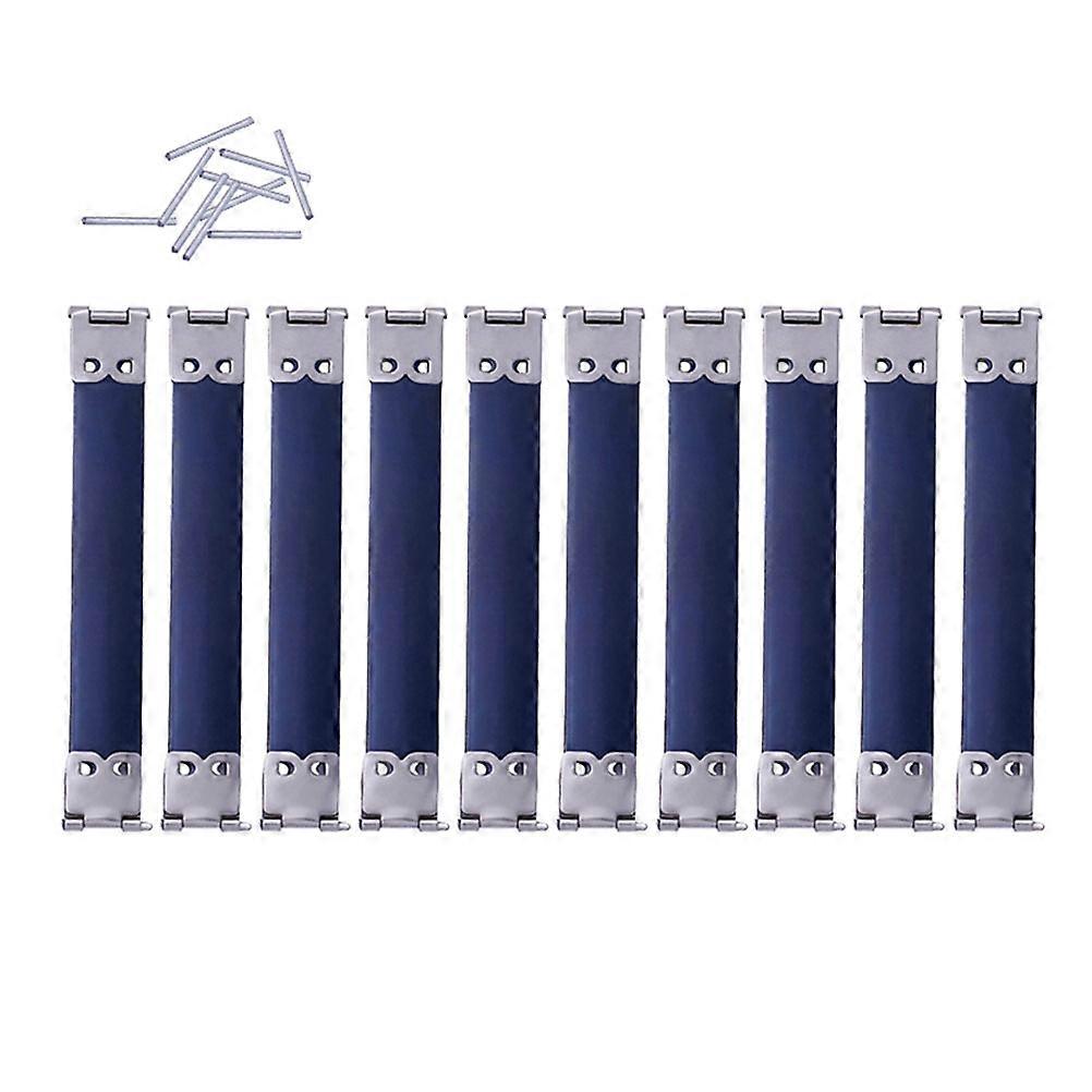 Metall-Innenflexrahmenverschluss für Handtaschen, 100 Stück, silberne Federscharniere