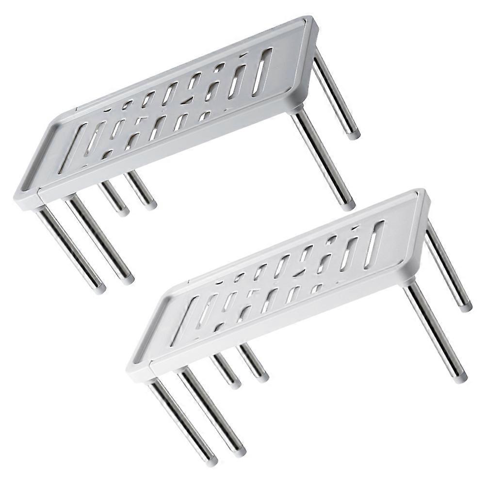 Kitchen Spice Rack Retractable Storage Rack for Household 2Pcs Assorted Colors